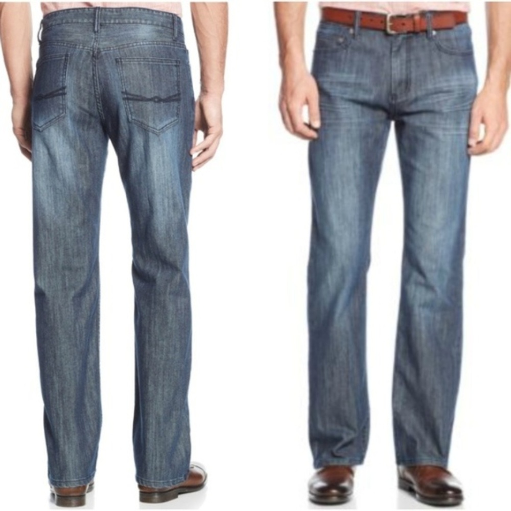 SOLD 🚫 ALFANI Straight Leg Dark Wash Jeans 42